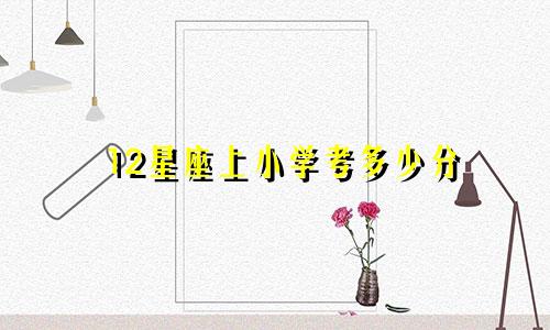 12星座上小学考多少分