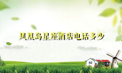 凤凰岛星座酒店电话多少