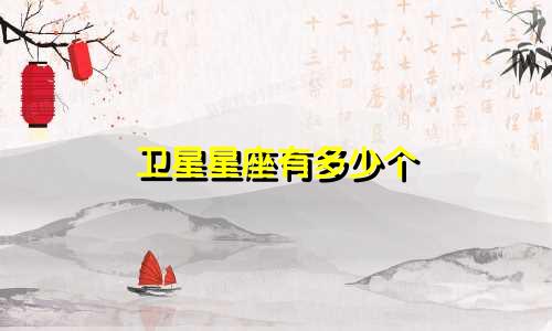 卫星星座有多少个