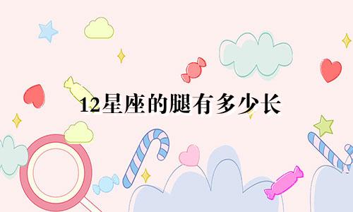 12星座的腿有多少长