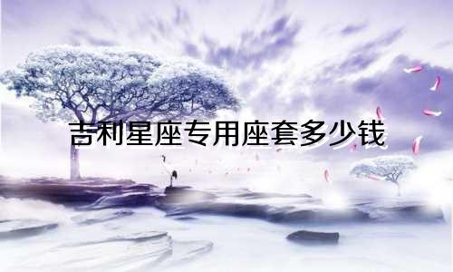 吉利星座专用座套多少钱