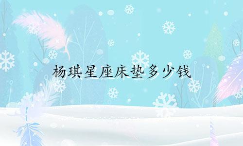 杨琪星座床垫多少钱