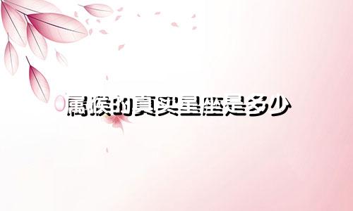 属猴的真实星座是多少