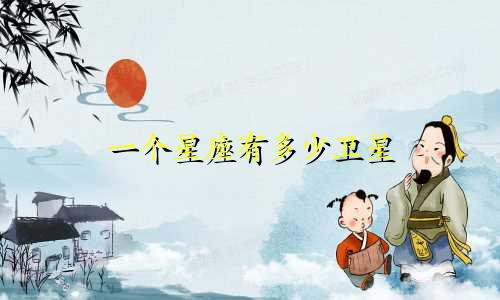 一个星座有多少卫星