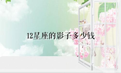 12星座的影子多少钱
