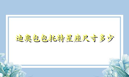 迪奥包包托特星座尺寸多少