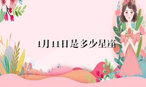 1月11日是多少星座