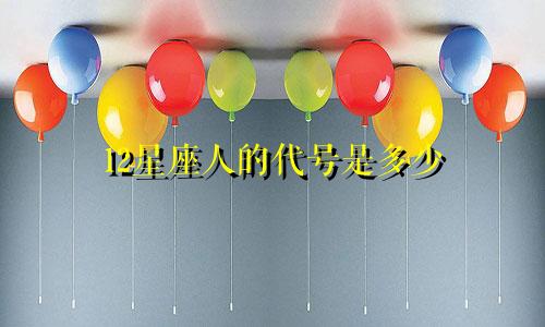 12星座人的代号是多少