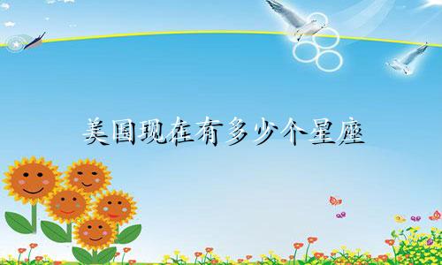 美国现在有多少个星座