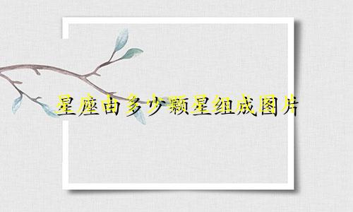 星座由多少颗星组成图片