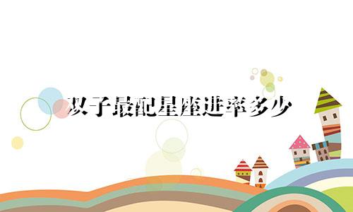 双子最配星座进率多少