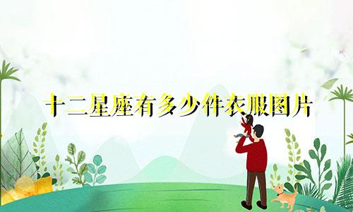 十二星座有多少件衣服图片