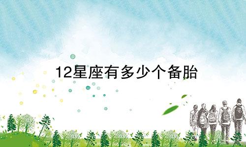 12星座有多少个备胎