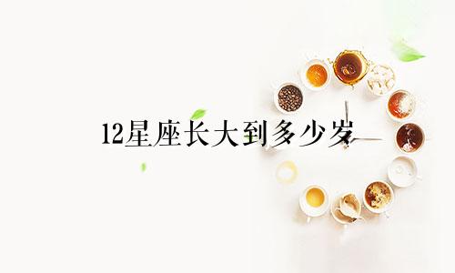 12星座长大到多少岁