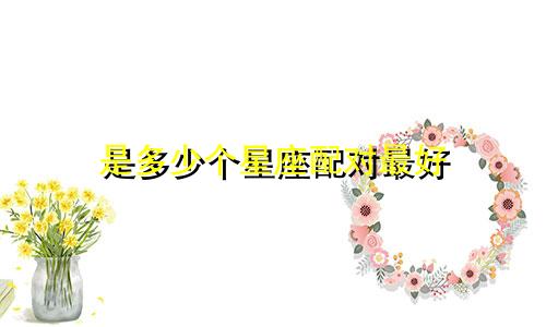 是多少个星座配对最好