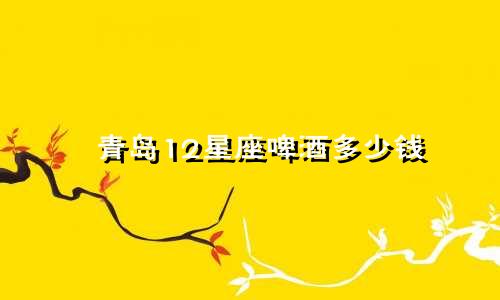 青岛12星座啤酒多少钱