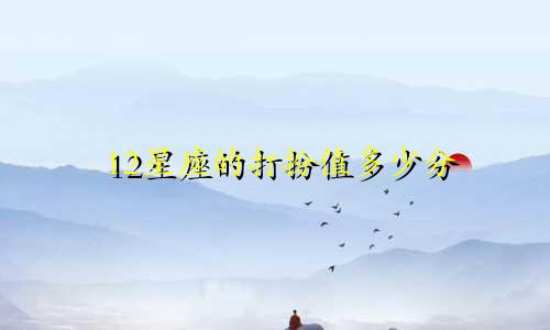 12星座的打扮值多少分