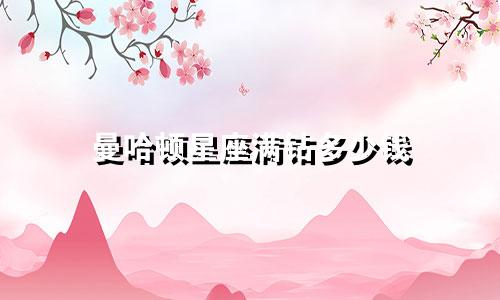 曼哈顿星座满钻多少钱