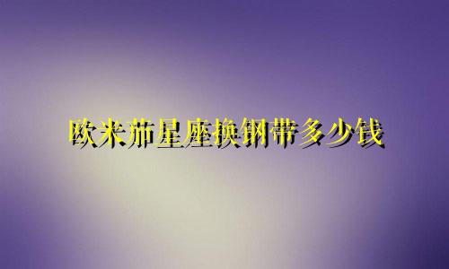 欧米茄星座换钢带多少钱