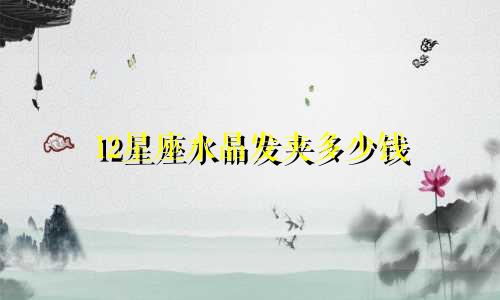 12星座水晶发夹多少钱