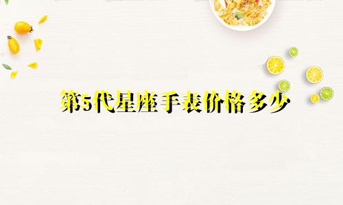 第5代星座手表价格多少