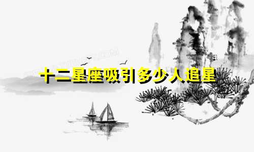 十二星座吸引多少人追星