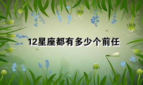 12星座都有多少个前任