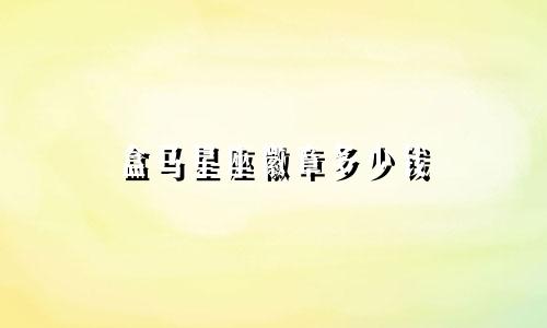 盒马星座徽章多少钱