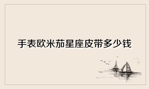 手表欧米茄星座皮带多少钱