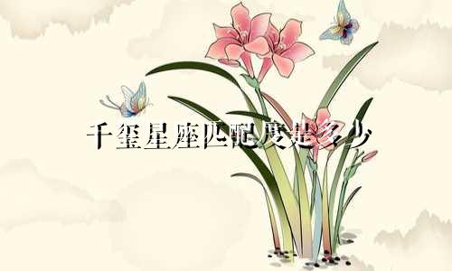 千玺星座匹配度是多少