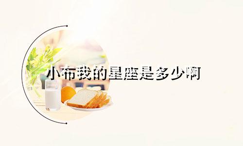 小布我的星座是多少啊