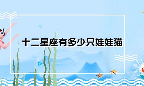十二星座有多少只娃娃猫