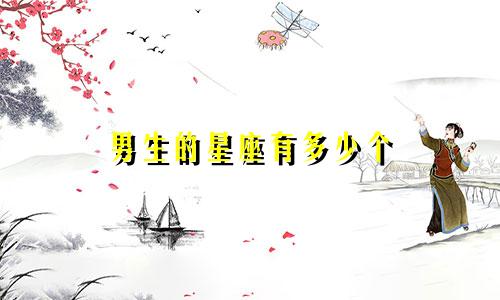 男生的星座有多少个