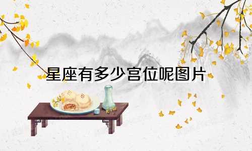 星座有多少宫位呢图片
