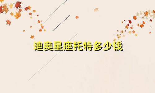 迪奥星座托特多少钱