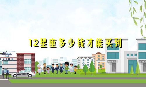 12星座多少钱才能买到