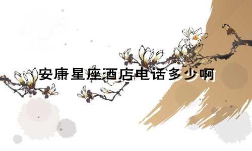 安康星座酒店电话多少啊