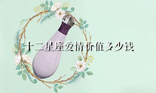 十二星座爱情价值多少钱