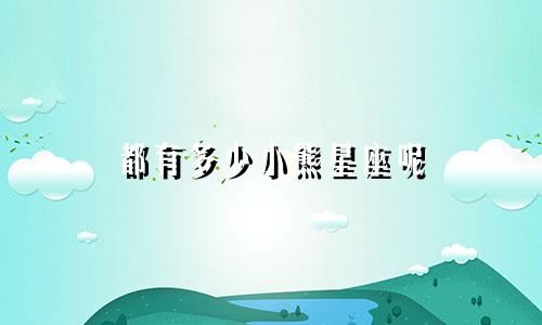 都有多少小熊星座呢