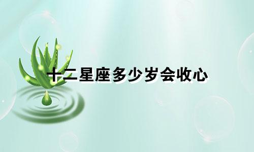十二星座多少岁会收心