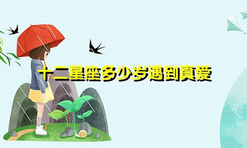 十二星座多少岁遇到真爱