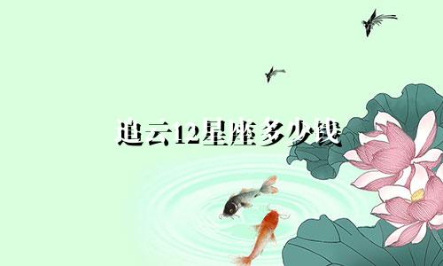 追云12星座多少钱