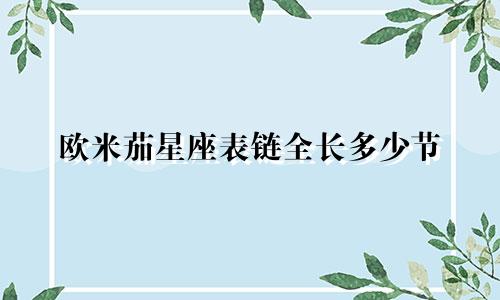 欧米茄星座表链全长多少节