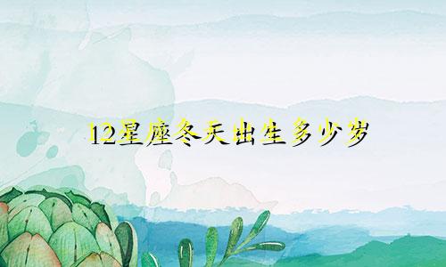 12星座冬天出生多少岁