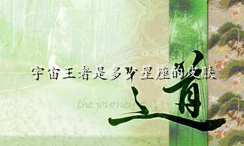 宇宙王者是多少星座的皮肤