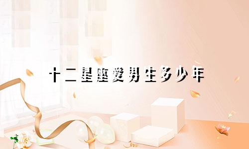 十二星座爱男生多少年