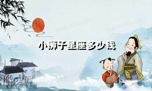 小狮子星座多少钱