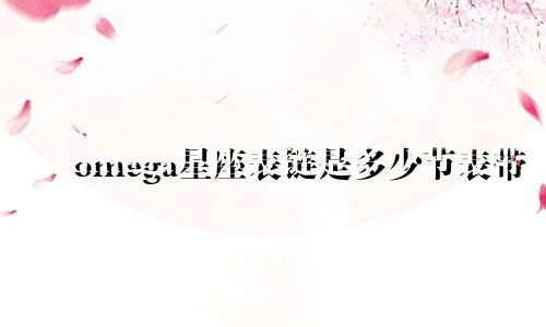 omega星座表链是多少节表带