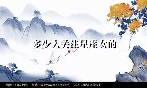 多少人关注星座女的