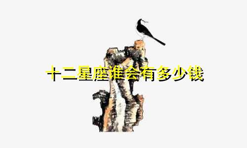 十二星座谁会有多少钱
